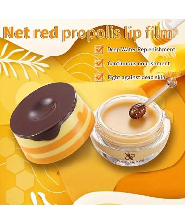 Buy Honey Pot Propolis Lip Balm - Hydrating Moisturizing Lip Mask for Nourished Lips | Anti-Wrinkle Overnight Repair Care for Men & Women - Buy Online on SooperMarket.com