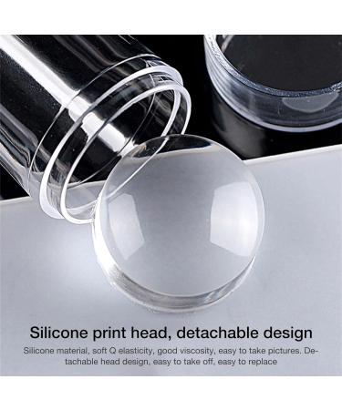 Tumotsite Nail Stamping Kit | DIY Transparent Silicone Stamps & Scrapers - Easy Clean Nail Art Tools for All Sizes - Buy Online on SooperMarket.com