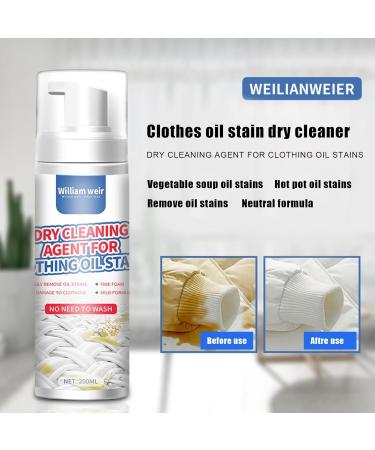 Evember Dry Cleaning Spray For Clothes 200ml Dry Foam Cleaner Downwear Dry Cleaning Agent OneWipe To Cleaning Wash Free Spray For Furniture Fabric Cleaner Safe On Clothes - Buy Online on SooperMarket.com