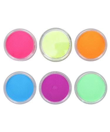 8pcs UV Body Paint Kit Black Light Glow Makeup Set for Halloween Party Black Light Body Painting