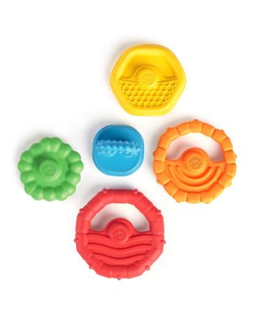 Buy Baby Einstein 12356 Stack & Teethe - 5-Part Multicolored Bite Ring & Toy Set for Babies | Easy to Grab & Stack Perfect for Early Development - Buy Online on SooperMarket.com