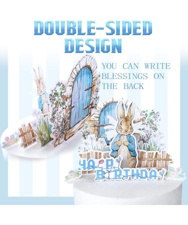 Party Supplies for Peter Rabbit Cake Topper Cupcake Toppers Theme Birthday Supplies Favors 31 counts Flowers Doors - Buy Online on SooperMarket.com