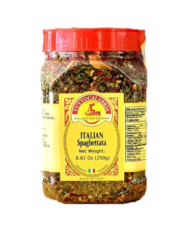 Spaghetti Sauce Seasoning, Spicy Italian Spaghettata, Add oil to pan, heat, mix in seasoning, and then toss with your favorite pasta, 250g, TuttoCalabria