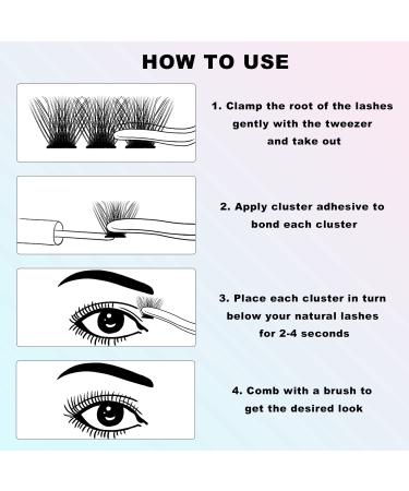 VAVALASH DIY Eyelash Extension Cluster Lashes 72 PCS - V01-D Curl 8-16mm Mix - Soft Faux Mink Silk Clusters for Easy & Light Full Lash Extension at Home - Buy Online on SooperMarket.com