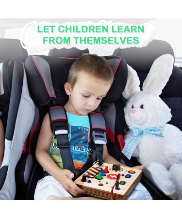 Joyreal Montessori Busy Board | Educational Wooden Toys for Toddlers 2-4 Years | Motor Skills Development - Buy Online on SooperMarket.com