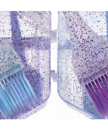 Colortrak Mini Glitter Trio Brush & Bowl Set - Colorful Feather Bristle Brushes & Stackable Color Bowls - Set of 3 - Buy Online on SooperMarket.com
