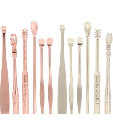 Stainless Steel Earwax Removal Kit with Storage Box - Rose Gold/Golden - Buy Online on SooperMarket.com