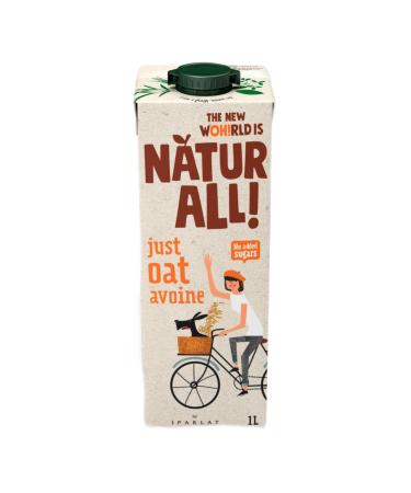 NATUR-ALL | Just Oat Drink Plant-based drink ideal for oat lovers or to accompany your breakfasts Natural Sustainable 100% recyclable From the field to the carton (Format: 1L 6 unit box)