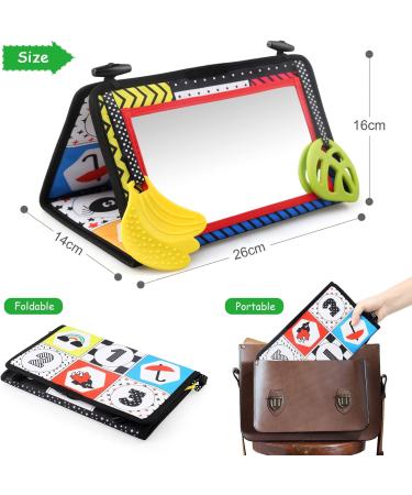 Leadstar Baby Toys for 0-6 Months | Fabric Books & Foldable Mirrors | Stroller Toy Gifts for Newborns & Young Girls - Buy Online on SooperMarket.com