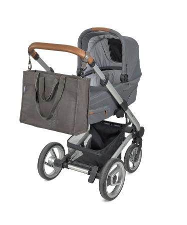 L SSIG Baby Changing Bag with Changing Mat & Stroller Attachment - Sustainably Made GRE Tote Up Bag in Anthracite - Shop Now! - Buy Online on SooperMarket.com