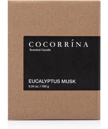 Cocorr na Eucalyptus Musk Candle - 180g Natural Soy Wax 22 Hours Burn Time | Perfect Christmas Gift - Buy Online on SooperMarket.com