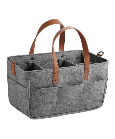 Harilla Baby wrap bag made of felt spacious stylish several bags handbag weekend bag organizer for baby products reusable dark gray