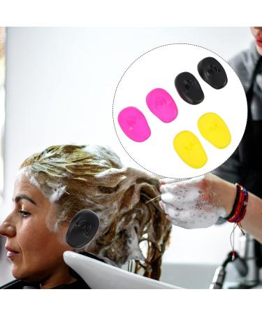 KALLORY 3pcs Waterproof Ear Shower Caps - Colorful Ear Covers for Shower 7.7X5.5X2CM - Buy Online on SooperMarket.com