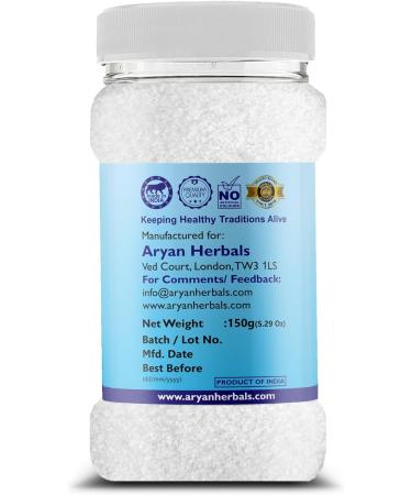 Aryan Alum Powder or Fitkari Powder Natural Potassium Sulphate No Added Chemicals & Colors- 150gm Alum Powder 150gm - Buy Online on SooperMarket.com