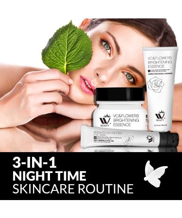 Shop WBM Skin Care Essentials: Oil-Free Facial Cleanser Eye Gel & Hydration Night Cream - International Shipping Available - Buy Online on SooperMarket.com