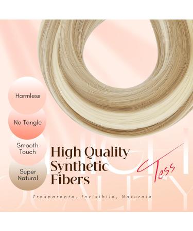 TESS Claw Clip in Ponytail Hair Extensions 26 Inches Straight Ponytail Extension Ash Blonde Balayage Hair Extensions Clip in Ponytail Blond for Women 150g - Buy Online on SooperMarket.com