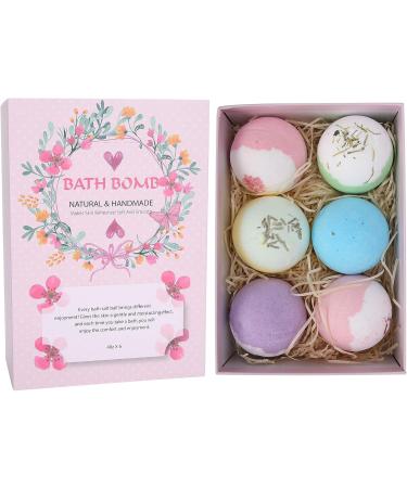 Handmade Bathing Ball Cleaner Gift Set - 6 Pieces for Dry Skin & Spa Baths | Perfect Birthday & Mother's Day Gift for Her & Him - Buy Online on SooperMarket.com