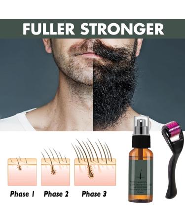 Yajexun Beard Grooming Kit - 30ml Beard Care Set for Men | Beard Growth Kit with Bart Roller & Growth Serum Oil - Buy Online on SooperMarket.com