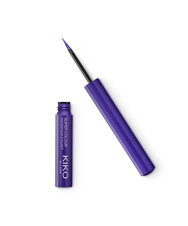 KIKO Milano Super Colour Waterproof Eyeliner 05 | Waterproof Super Covering Coloured Liquid Eyeliner 05 Violet