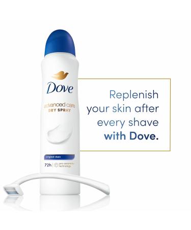 Dove Advanced Care Antiperspirant Deodorant Spray Original Clean for helping repair skin barrier after shaving 72-hour antiperspirant for soft underarms 3.8 oz 3.8 Ounce (Pack of 1) Original Clean - Buy Online on SooperMarket.com