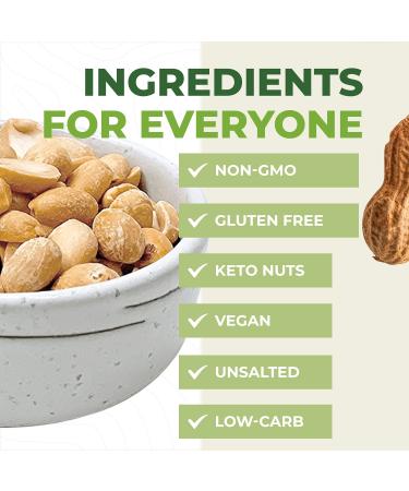 Beyond Nature Dry Roasted Chopped Peanuts - Vacuum Sealed, Non GMO, Granulated, Low Carb, Gluten Free, Keto Friendly & Vegan Snack - 1 LB - Buy Online on SooperMarket.com