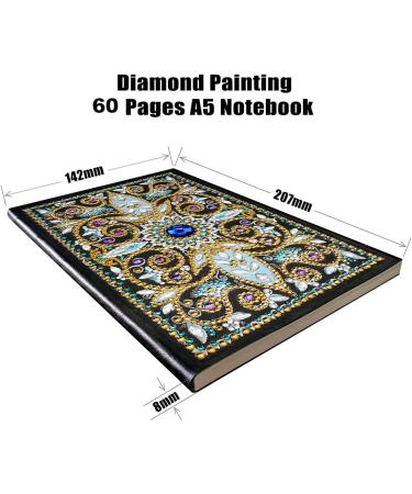 Huacan Diamond Painting Cover Notebook Journal for A5 60 Pages Christmas Gifts - Buy Online on SooperMarket.com