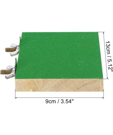Patikil Bird Perch Stand - Wooden Playground for Small Birds Parrots & Budgies - Clean Paw Grinding Accessory in Green - Buy Online on SooperMarket.com