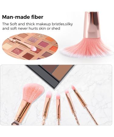 Metal Handle Demon Slayer Anime Makeup Brush Set - 5pcs Pink Gift for Girls & Women - Buy Online on SooperMarket.com