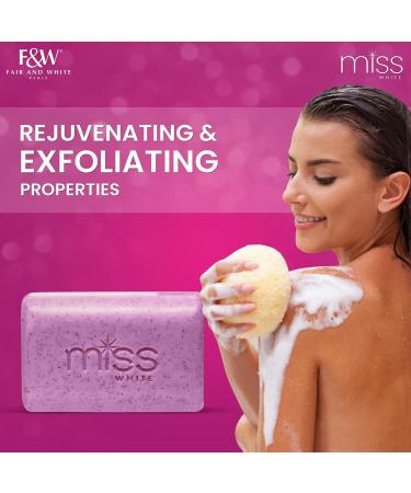 Fair & White Miss White Exfoliating Soap 7.7 oz - Skin Brightening Beauty Soap for Face, Knees & Body - Buy Online on SooperMarket.com