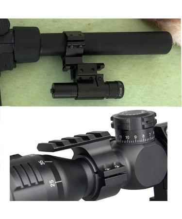 IORMAN 2 Pcs Rifle Scope Mounts - 30mm 25.4mm 1 Inch Tactical Light Flashlight Adaptor for Picatinny Weaver Rail - Buy Online on SooperMarket.com