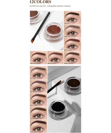 Colorful eyebrow cream waterproof three-dimensional stereotypes above the color eyebrows (11) - Buy Online on SooperMarket.com