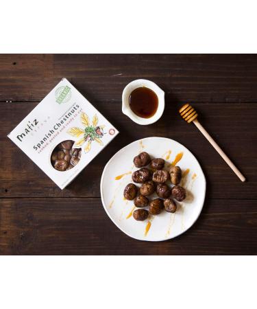 Matiz Organic Spanish Chestnuts from Galicia, Spain - Vacuum Packed, Grown & Cooked, 7.05 oz - Buy Online on SooperMarket.com