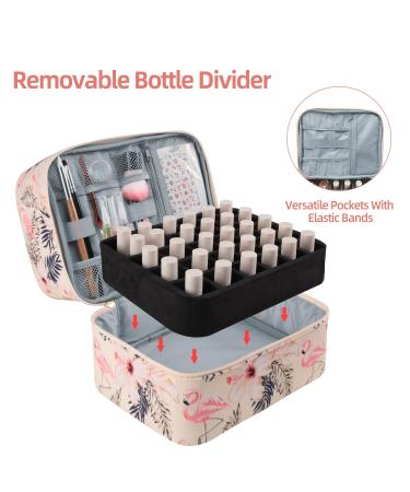 Buru s Double-Layer Nail Polish Organizer & Dryer Case - Holds 27 Bottles - Flamingo Yellow - Buy Online on SooperMarket.com