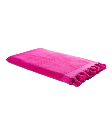 CARENENST 2 in 1 hammur slate 90 x 190 cm pink i two -sided hammam towel 100% cotton: smooth & frottier i plague/fouta absorbent & hygienic i hammam beach towel/sauna cloth compact