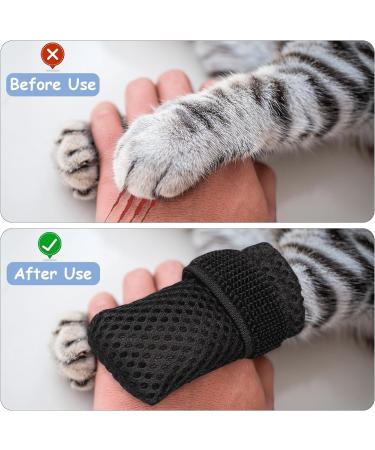 Claw Covers for Cats - 4 Pack Breathable Mesh Paw Caps | Scratch Protection & Fur Care (Medium) - Buy Online on SooperMarket.com