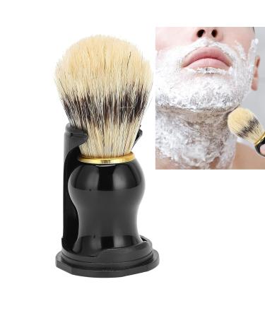 Natudeco Men's Shaving Brush - Premium Beard & Facial Cleaning Brush with Black Drip Stand | Ideal for Wet Shaving & Hairdressing Tools - Buy Online on SooperMarket.com