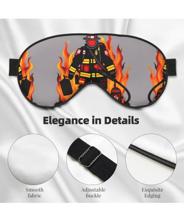 SSIMOO Firefighter Eye Mask | Soft & Breathable Sleep Patch for Women | Perfect for Travel & Relaxation | Black - Buy Online on SooperMarket.com