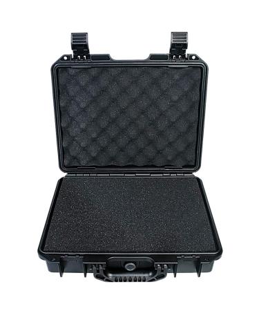 AxiGear Waterproof Hard Case with DIY Customizable Foam Insert - 14 x 12 x 4in