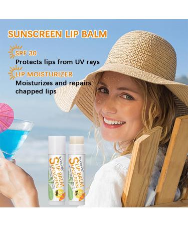Sunscreen for Lips Bum Sun SPF30 Lip Sunscreen - Travel Size Sunscreen for Lips Soothes and Moisturizes Lips Sun Protection Lip Care Tumotsit #3 Watermelon Flavor - Buy Online on SooperMarket.com