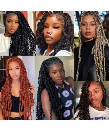 Leeven 30 Inch Passion Twist Crochet Braids Hair for Butterfly Locs - 1 Pack Long Water Wave Crochet Hair | Bohemian Braids 1B# 30 Inch - Buy Online on SooperMarket.com