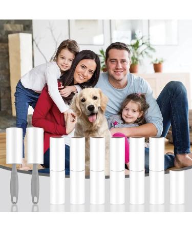 Omtofo 15 Roll Lint Roller - Extra Sticky 900 Leaves for Pet Hair Clothing & Sofa - 10cm Sturdy Handles - Buy Online on SooperMarket.com