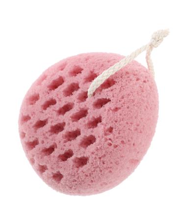 BCOATH Bath Stuff Body Wash Sponge Loofah Body Scrubber Exfoliating Sponge Bath Sponge Swirl Bath Shower Loofah Body Sponge Scrub Mesh Sponge Miss Bath Ball Frosted Pink Polyurethane