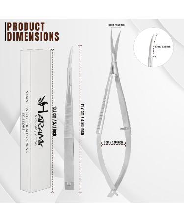 HARAMS Cuticle Spring Scissors Extra Fine Professional Precision Stainless Steel Nose Ear Facial Hair Thread Embroidery Trimming Scissors Stratum Corneum Scissors for Eyebrows Eyelashes Dry Skin - Buy Online on SooperMarket.com