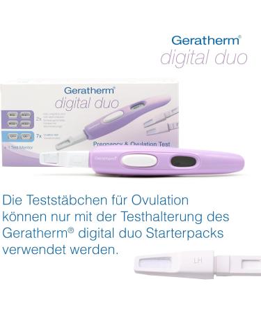 Geratherm Digital Duo Refill Pack - 7x Ovulation Test Sticks (LH 25 mIU/ml) for Accurate Pregnancy Tracking | International Shipping Available - Buy Online on SooperMarket.com