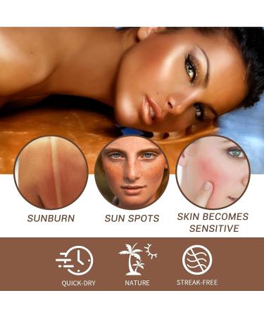 Fake Tan Peptide Serums Anti-Pollution Bronzing Drops Tanning Accelerator Cream Face Self Tanning Cream Face And Body Bronzing Skin Serums Liquid Bronzer Cream Bronzing Drops For Face And Body 30 ml - Buy Online on SooperMarket.com