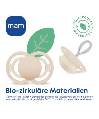 Mam Perfect Night Schnuller Set | Glow in the Dark Tooth-Friendly Baby Pacifiers | 16+ Months | Sustainable Silicone with Pacifier Box | Tiger & Bird Design (2 Pack) - Buy Online on SooperMarket.com