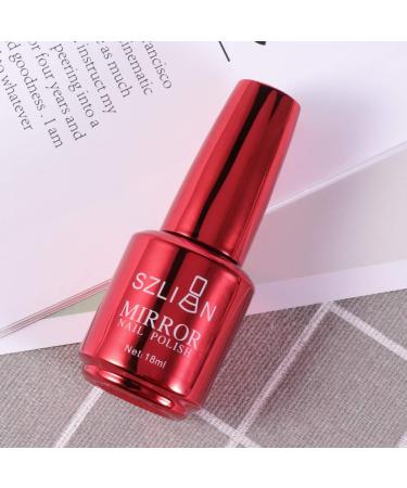 Minkissy 1pc Metallic Nail Polish Long Lasting Semi- Mirror Effect Nail Art Polish Shiny Metal Nail Polish (Wine Red) - Buy Online on SooperMarket.com