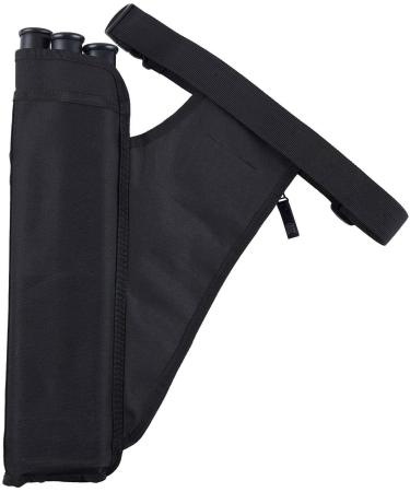 Legend First Archery Quiver - Adjustable Belt, 3 Arrow Tubes, Durable Nylon, T-Slot, Storage Pockets - Black - Buy Online on SooperMarket.com