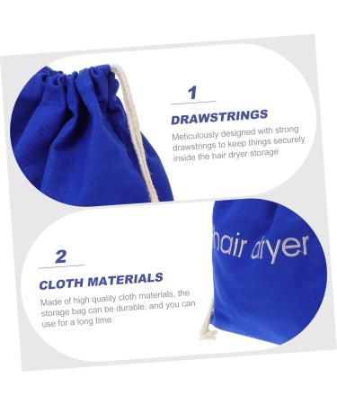 Baluue 3 Pcs Hair Dryer Storage Bag Dustproof Pouch Black Backpack Drawstring Sack Hair Dryers Canvas - Buy Online on SooperMarket.com