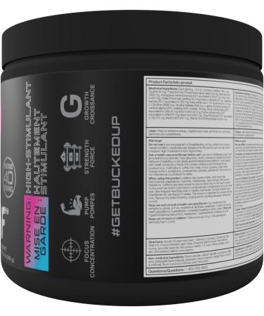 BUCKED UP Woke AF - High Stimulant Pre-Workout- Prolonged Energy & Next Level Focus Without Side-Effects - ZERO SUGAR - ZERO CALORIE - CREATINE FREE (20 Serve Miami) Miami 20 Serve - Buy Online on SooperMarket.com